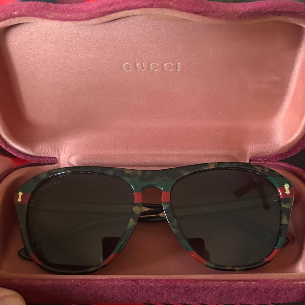 Authentic Gucci Multicolor Tortoiseshell Sunglasses